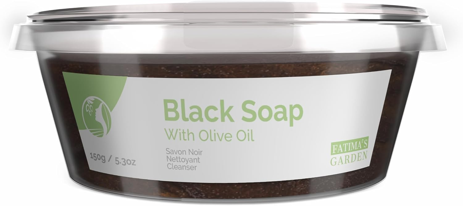 Fatima'S Garden Olive Oil Black Soap - Natural Cleanser, 150G image number 1