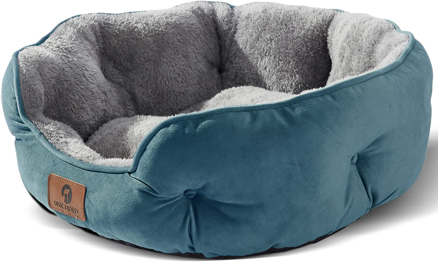 Asvin Small Dog Bed for Small Dogs, Cat Beds for Indoor Cats, Pet Bed for Puppy and Kitty, Extra Soft & Machine Washable with Anti-Slip & Water-Resistant Oxford Bottom, Green, 20 Inches image number 4