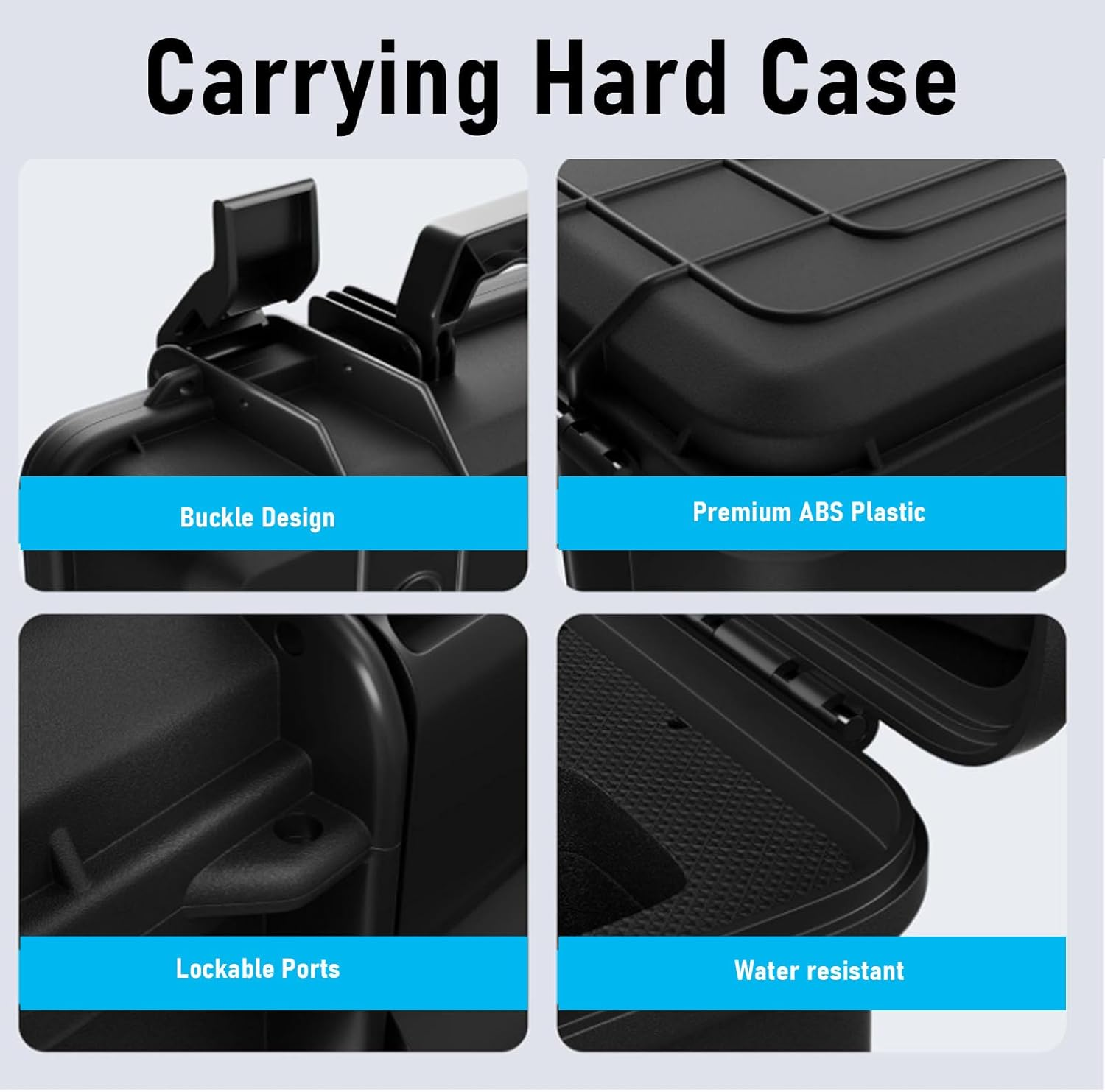 Mini Case for Travel, Waterproof Hard Case for Mini Dish Kit, Mini Carrying Case with Precision Cut Foam for Mini and Accessories image number 2