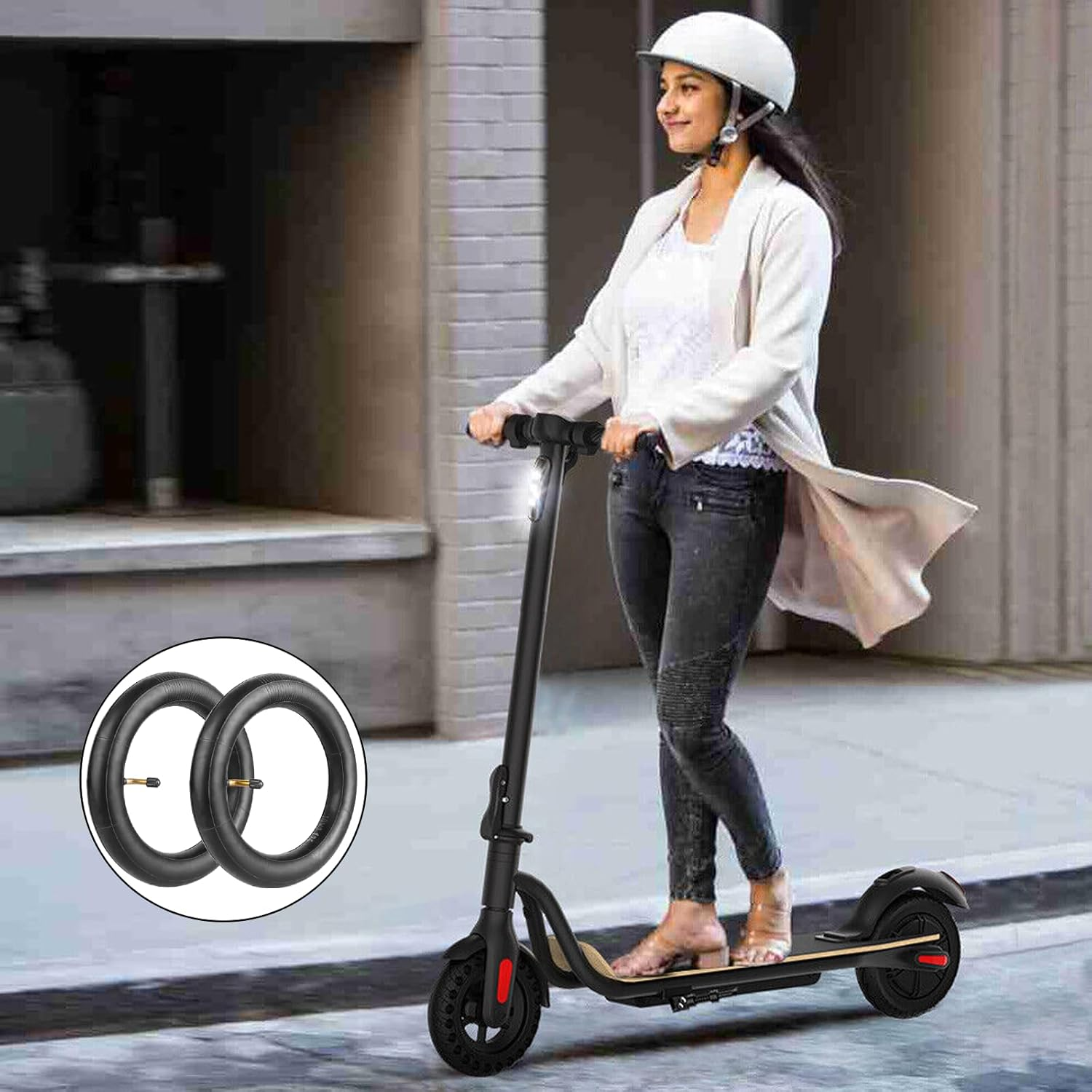 LIANRISES Inner Tube 10 X 2 Tyres 10 X 2 for Scooter Tyres 10 X 2.125 Pack of 2 image number 5