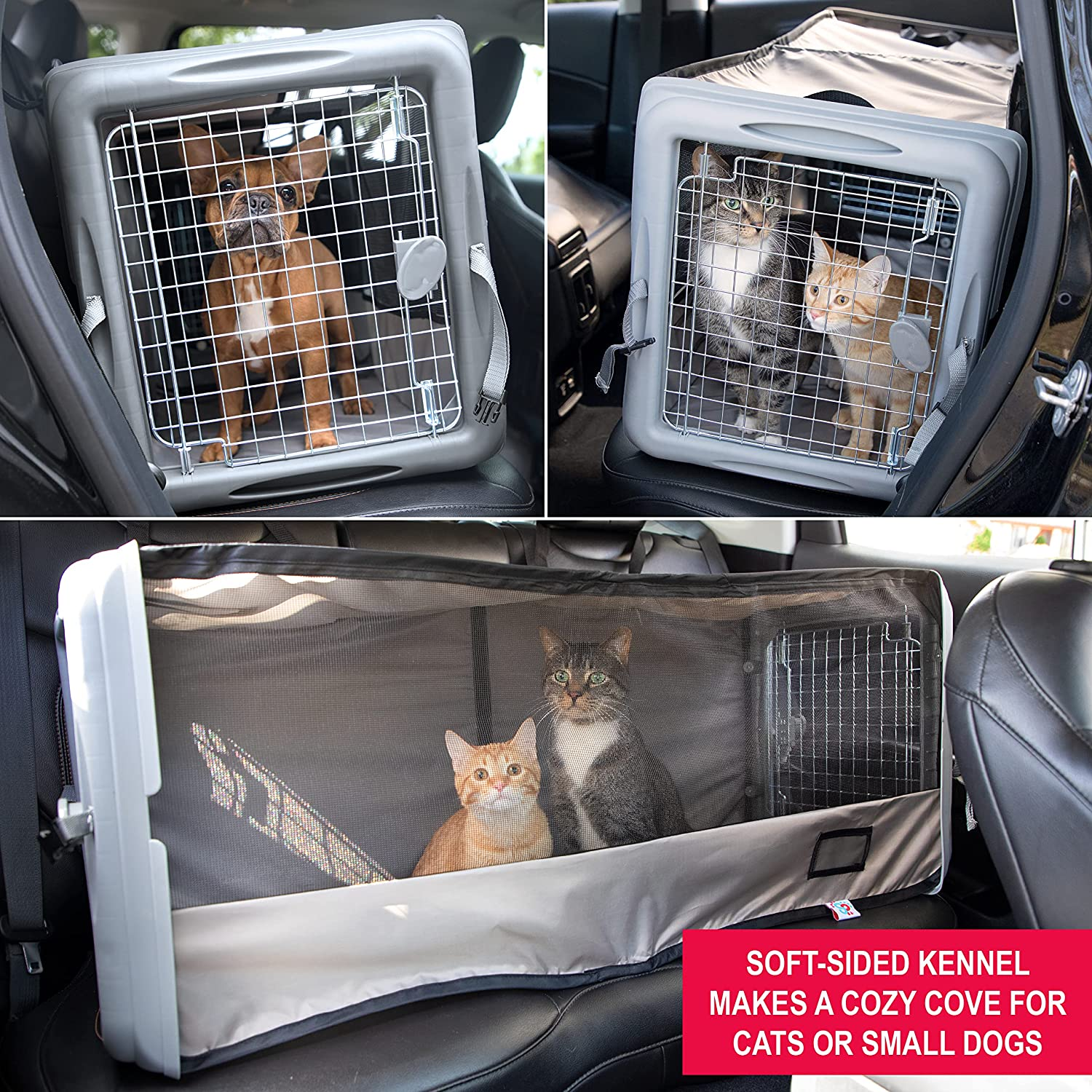 Sportpet Car Seat Pet Crate, Car Kennel, Pet Tube Kennel, Pop Open Crate image number 1