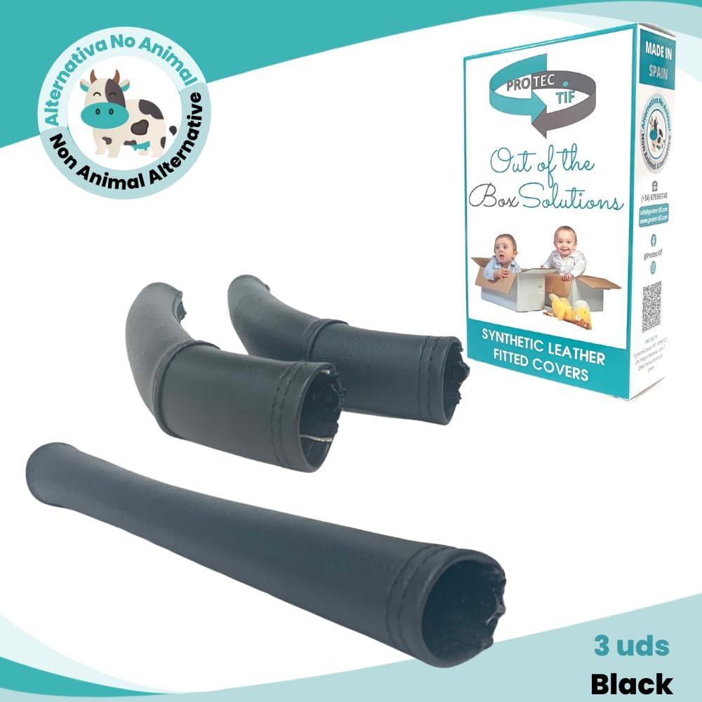 PROTEC TIF | PU Leather Cases Compatible with Bugaboo Donkey 3 & 5 | Mono | Fits over Original Cases | image number 1