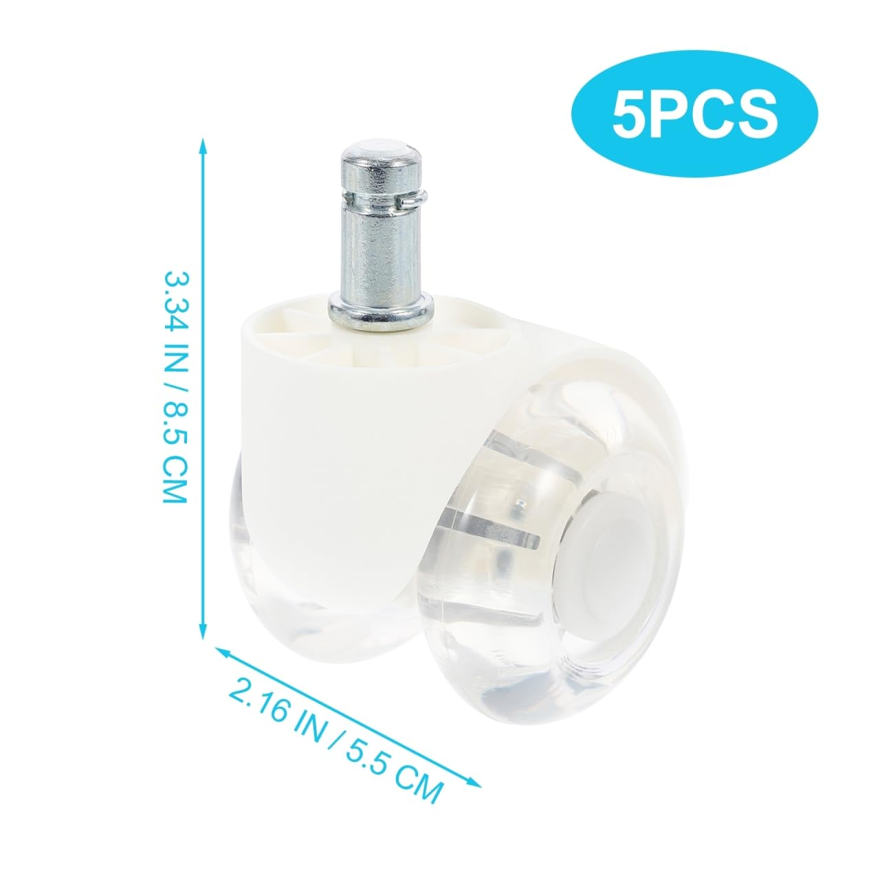 Cabilock Caster Wheels for Chair 5Pcs Replacement Caster Wheels -Directional for Office Easy Installation for Heavy Furniture image number 5