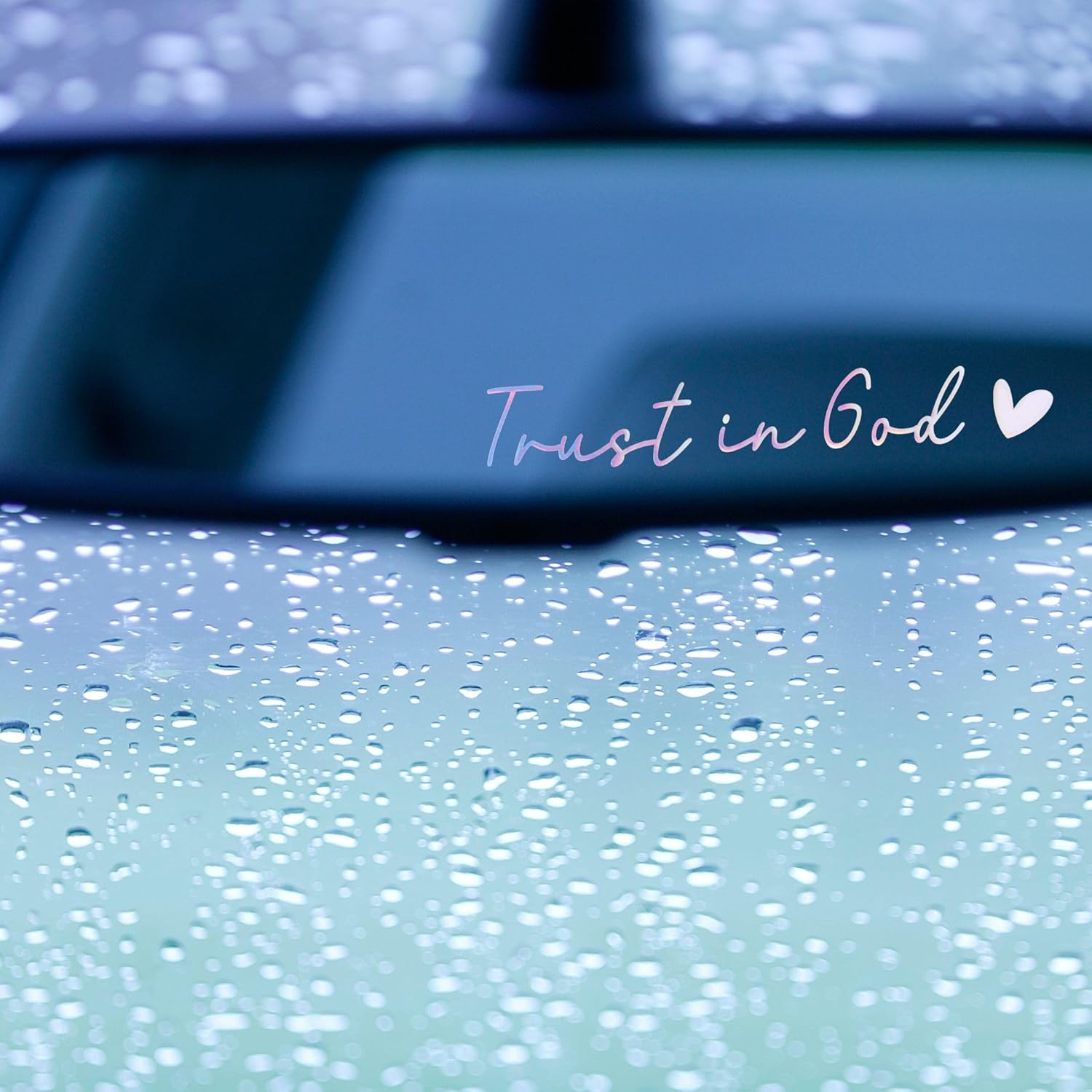 MOTOFITOOL 4X Trust in God Rearview Mirror Sticker, Inspirational Mirror Decals, Christian Car Decals for Women, Cute Car Accessories, Rear View Mirror Sticker, Vinyl Car Vanity Mirror Stickers image number 6