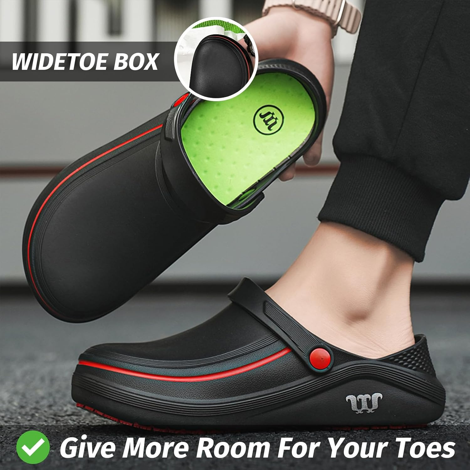 Armadillo Chef Shoes for Men - Slip Resistant, Lightweight & Waterproof Zapatos De Chef for Women, Ideal Work Shoes for Kitchens