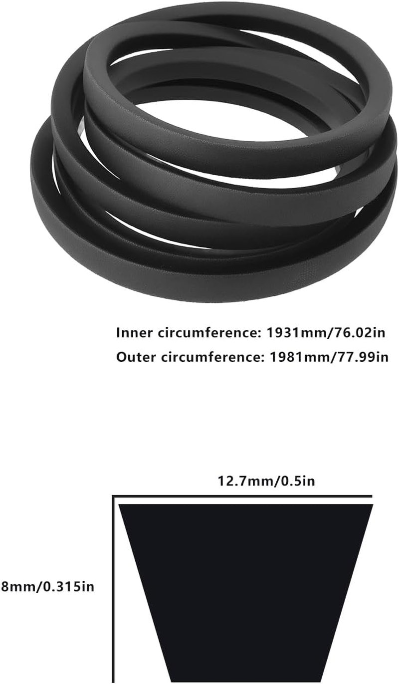 Briny River 1Pc Lawn Mower Belt Replacement Part 585034401 544238901 Compatible with Husqvarna R 214TC 215TX 216 AWD R216 R215TX R214 image number 5