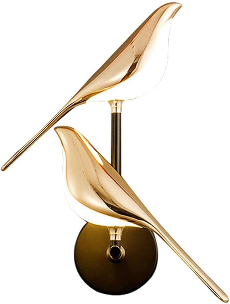 Nordic Bird Wall Lamp Wall Sconce Wall Mount Wall Lighting Led Lighting Fixture for Home Restaurant Cafe Indoor Decorations - 28X12X38Cm image number 4