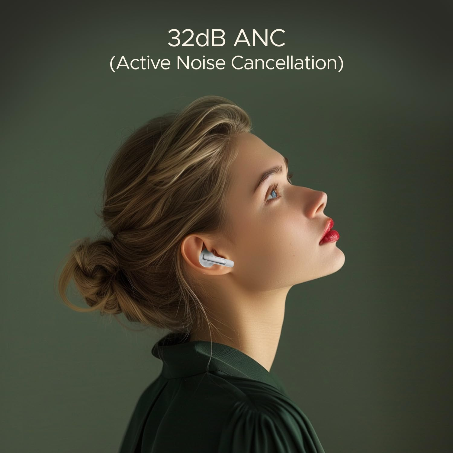 Boat Newly Launched Airdopes 141 ANC TWS Earbuds with 42 Hrs Playback/50 Ms Low Latency Beast&trade;Mode/Iwp&trade;Tech/Signature Sound/Quad Mics with Enx&trade;/Asap&trade; Charge/Usb Type-C Port/Ipx5 (White) - White image number 5