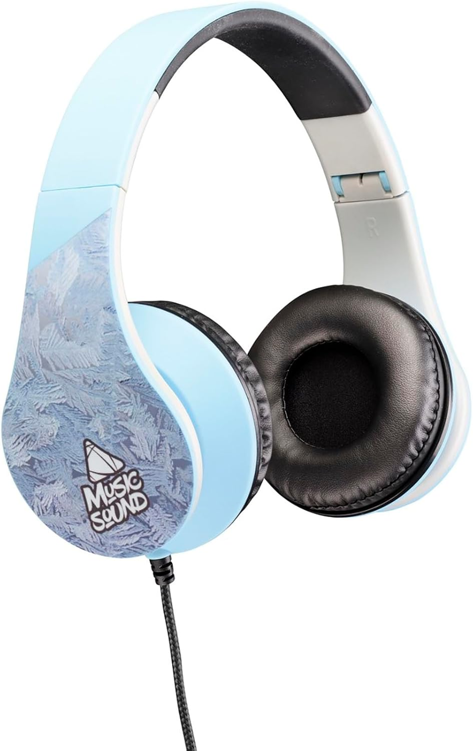 Music Sound | over Ear Fantasy Wired Headphones | Expandable and Foldable On-Ear Headphones with Headband and 1.2M Tangle-Free Cable - 3.5Mm Jack - Purple