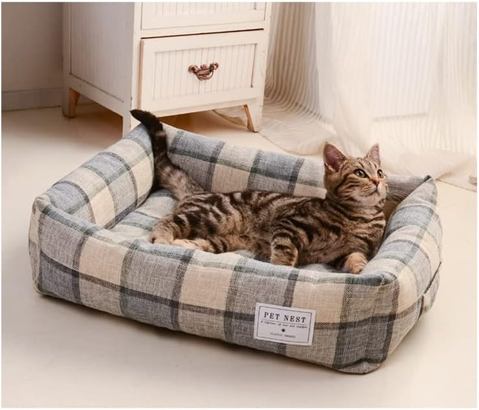 Dog Bed Mattress Waterproof Dog Bed Large Small Dog Bed Lounge Sofa 115 * 85CM Washable Dog Pillow Mattress with Water Resistant Oxford Fabric for Dog Crate (Color : A, Size : L (60Cm*50Cm)) image number 3