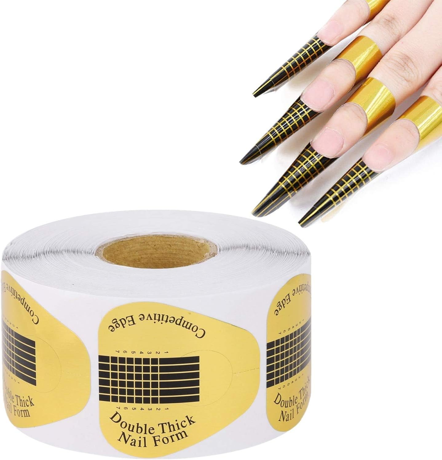 500 Piece Nail Extension Forms Guide Stickers Art Form Shaper Acrylic French DIY Tool image number 3