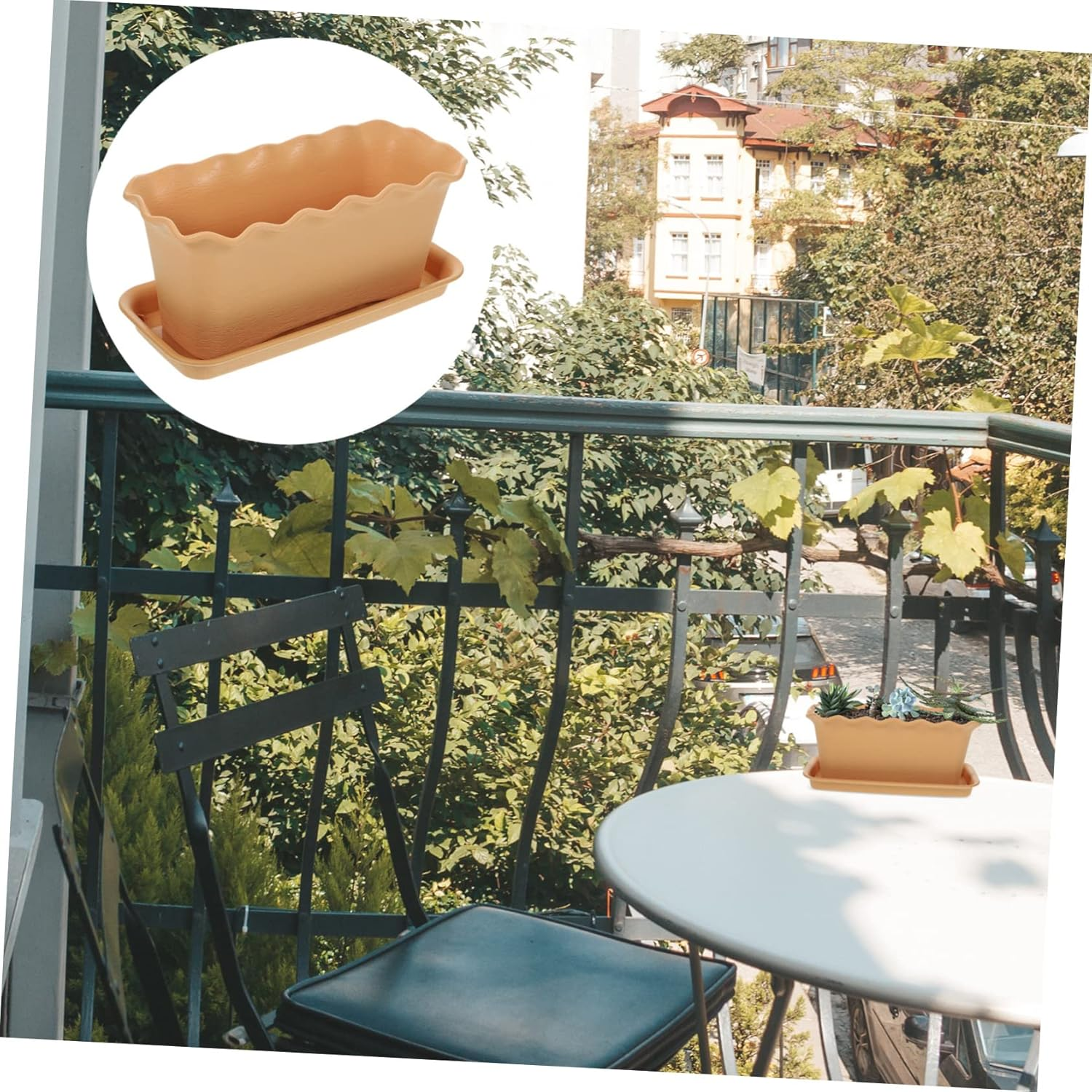 1Set Planting Container for Use Lightweight Flower Pot Tray for Vegetables Garden Decor Multipurpose Planter Box image number 4