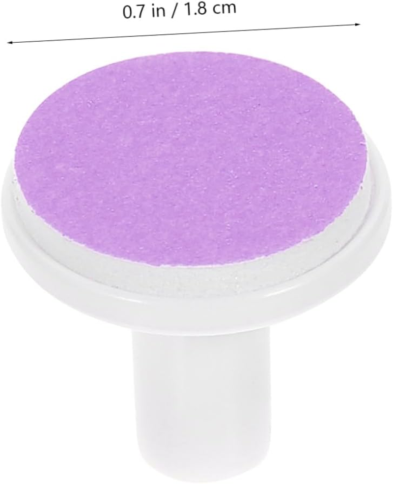 Vaguelly 12Pcs Electric Infant Nail Trimmer Replacement Heads Purple Nail Grinding Pads for 6-12 Months Tool for Newborns image number 1