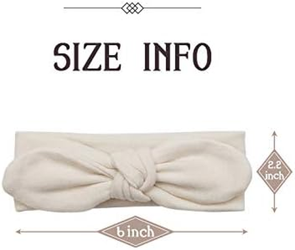 AVAUMA Baby Girl Boy Headbands Bow and Turban, Fits Newborn Infant Toddler and Children Hair Accessories(Bd_Pk/Yw/Wn) image number 4