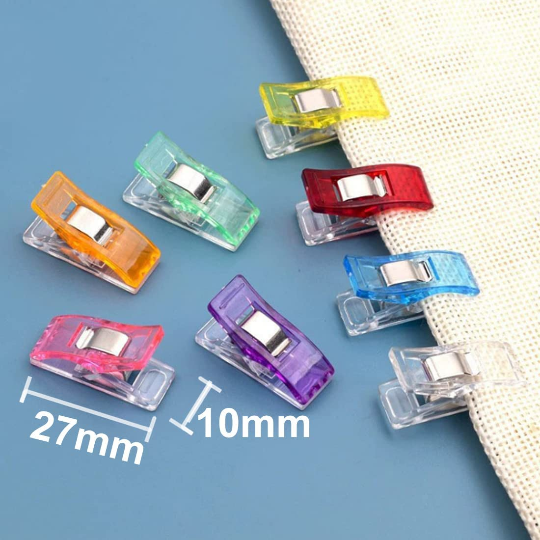 Pack of 100 Sewing and Fabric Clips - Craft Accessories for Sewing Projects image number 1