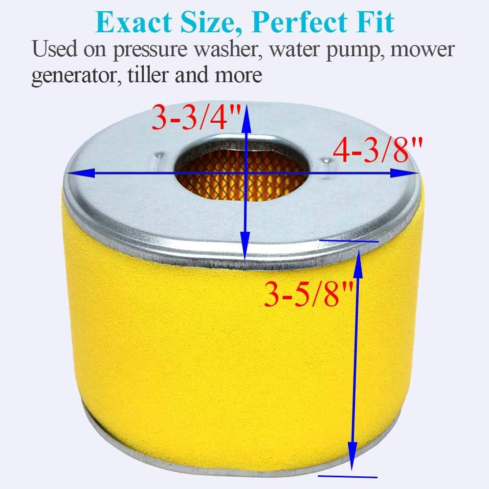HOODELL Professional GX390 Air Filter, Compatible with Honda GX340 GX 390 11HP 13HP Engine 17210-ZE3-505 17210-ZE3-010 Air Filter image number 1