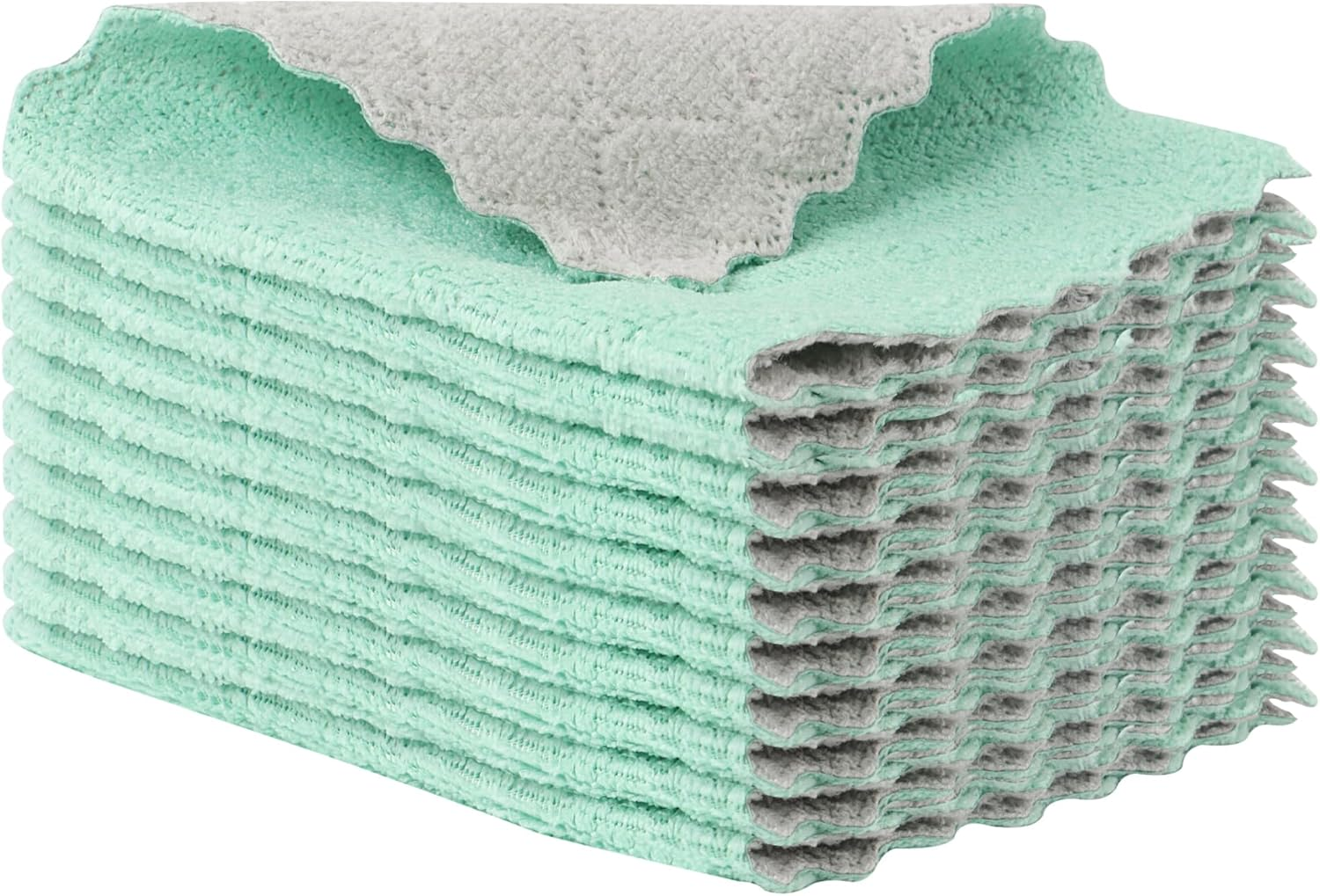 JUNART 10Pcs Dish Cloth,Coral Velvet Kitchen Towel Super Absorbent, Easy to Clean, for Kitchen, Bathroom, Living Room,Etc (Purple)