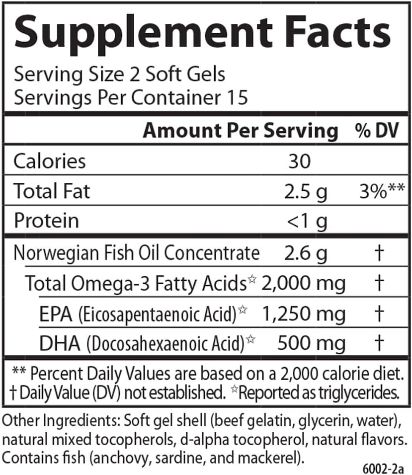 Carlson Labs - Maximum Omega 2000 Travel Pack Natural Lemon 2000 Mg. - 30 Softgels image number 6