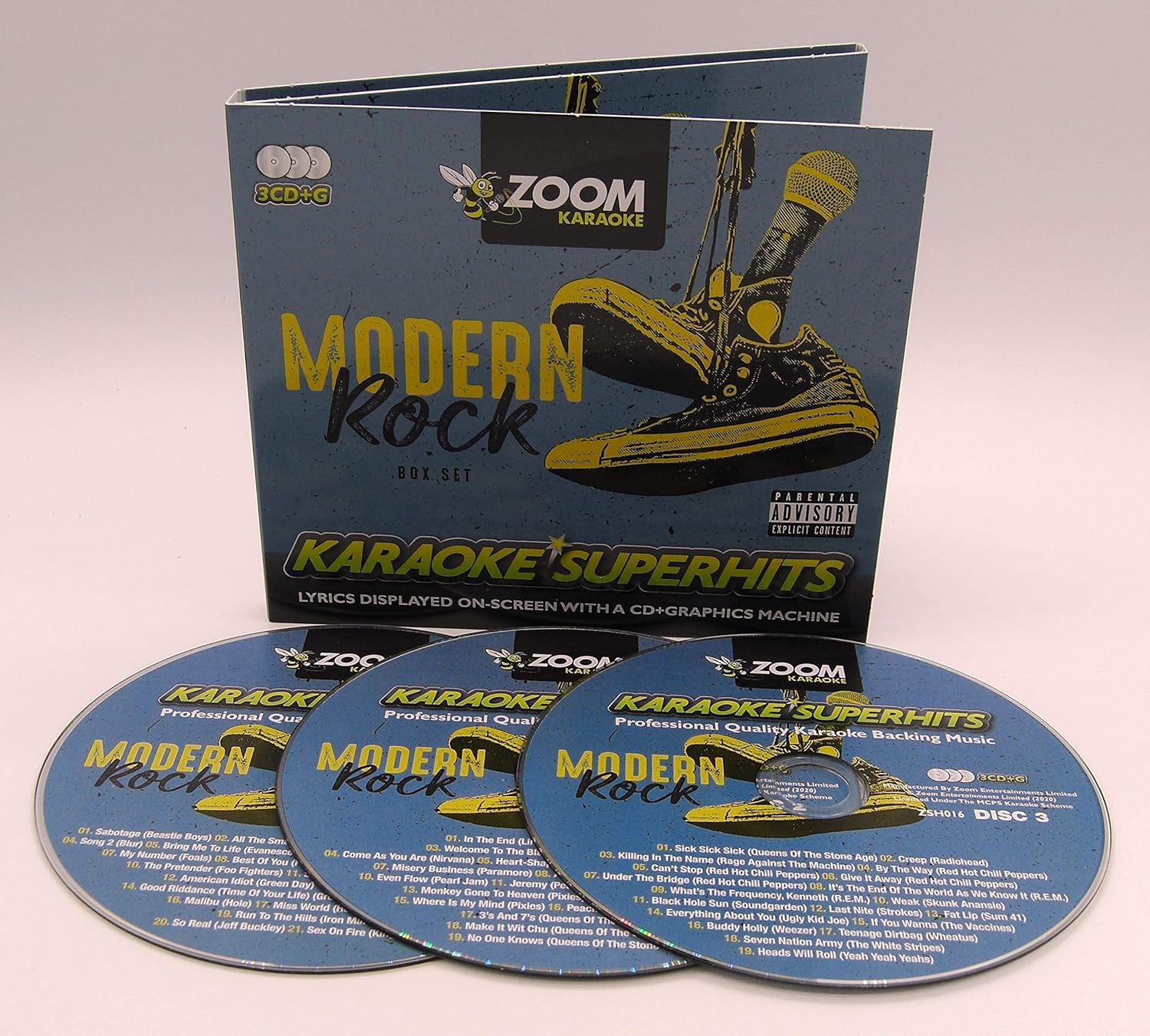 Zoom Karaoke CD+G - Modern Rock Superhits - Triple CD+G Karaoke Pack image number 5
