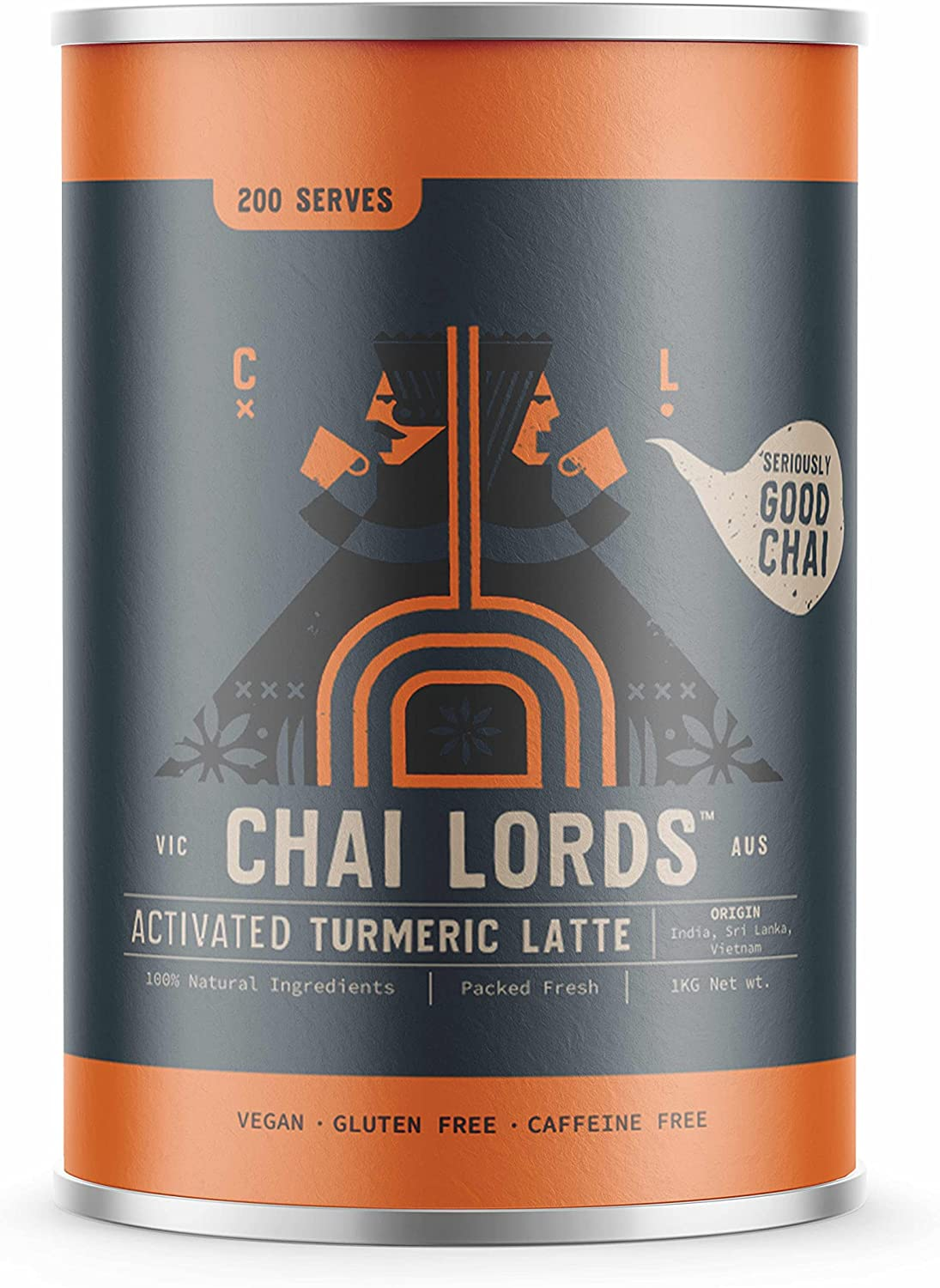 Chai Lords Chai Lords Activated Turmeric Latte Powder, 1 Kg, Chai image number 1