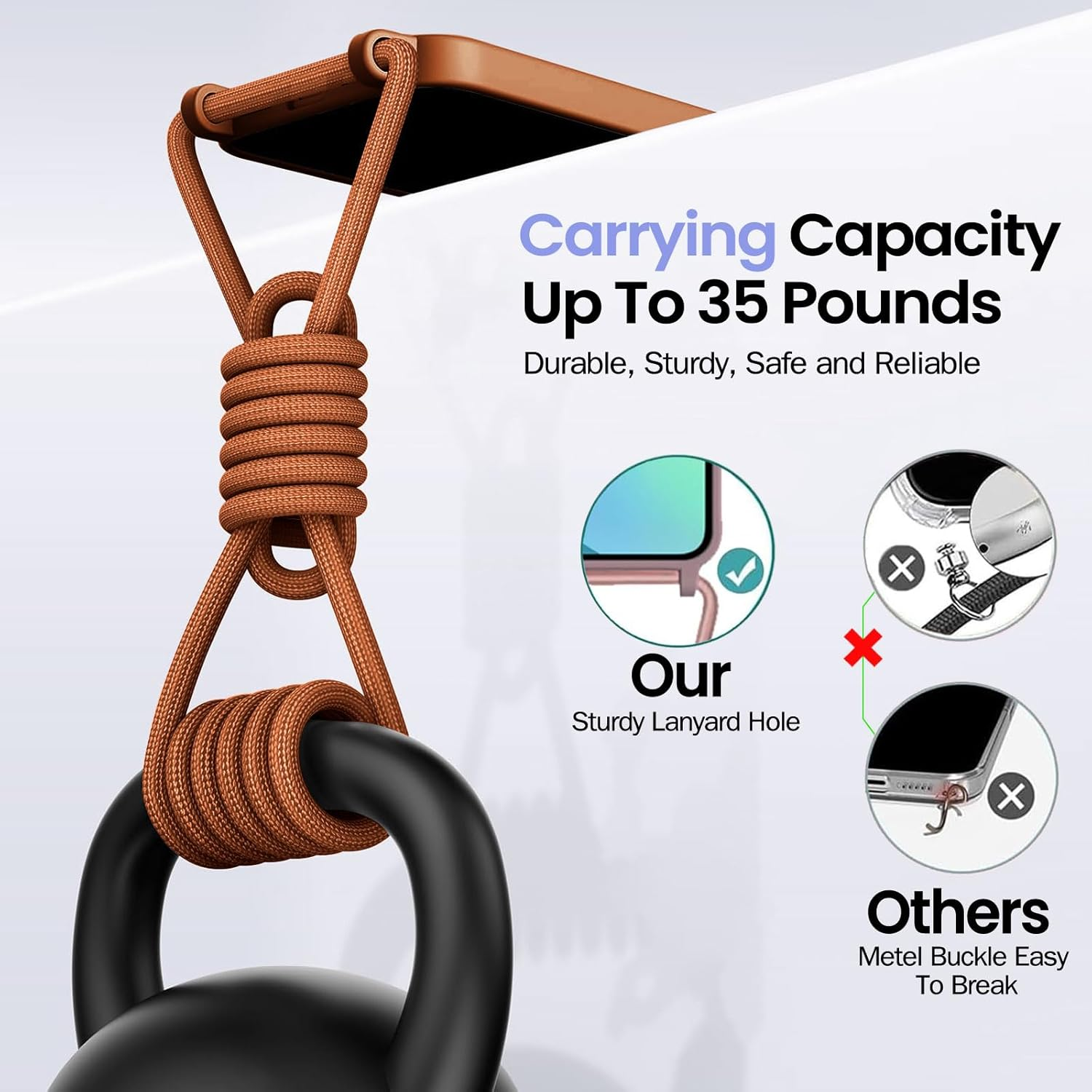 Galful Mobile Phone Lanyard Mobile Phone Case for Samsung Galaxy S24 Ultra Magnetic Case with Strap, Camera Protection, Protective Case, Removable, Adjustable Cord for Hanging, Silicone Case image number 5