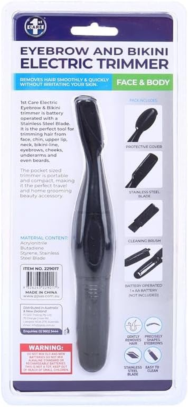 LEDON Electric Eyebrow & Bikini Trimmer 3 Pieces Set