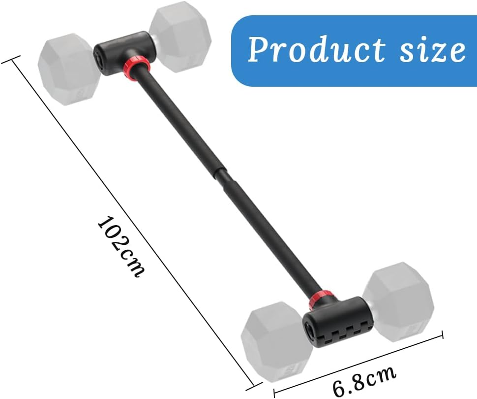 Dumbbell Converter, Dumbbell to Barbell Set and Kettlebell for Home Gym, Adjustable Weightlifting for Home Gym Weightlifting and Powerlifting Strength Training Exercises image number 4