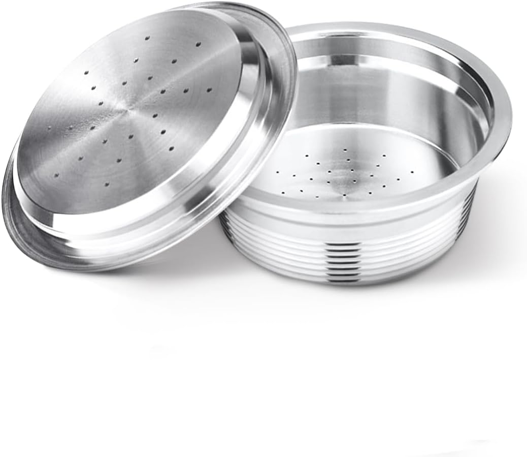 XBERSTAR Metal Coffee Reusable Capsules Filter Pods for LAVAZZA a MODO MIO JOLIE (Stainless Steel)