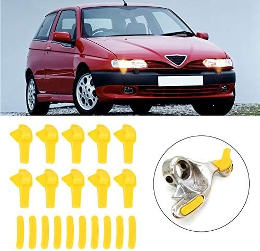 Joyzan Tire Machine Rim Protector, Tire Demount Head Tire Changer Duck Insert Machines Guard Wheel Side Protectors Changing Savers Fixing Tyre Protective Cover Car Accessories for Motorcycle SUV 20Pcs image number 3