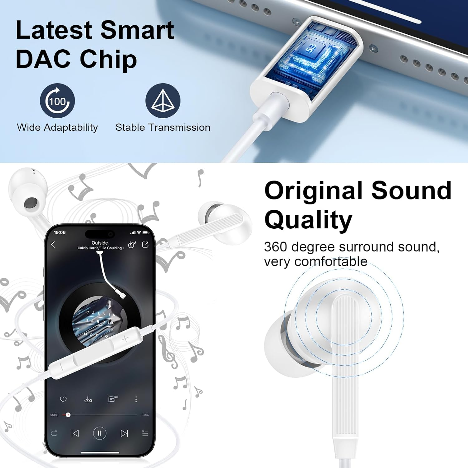 Sidpro USB C Wired Headphone image number 5