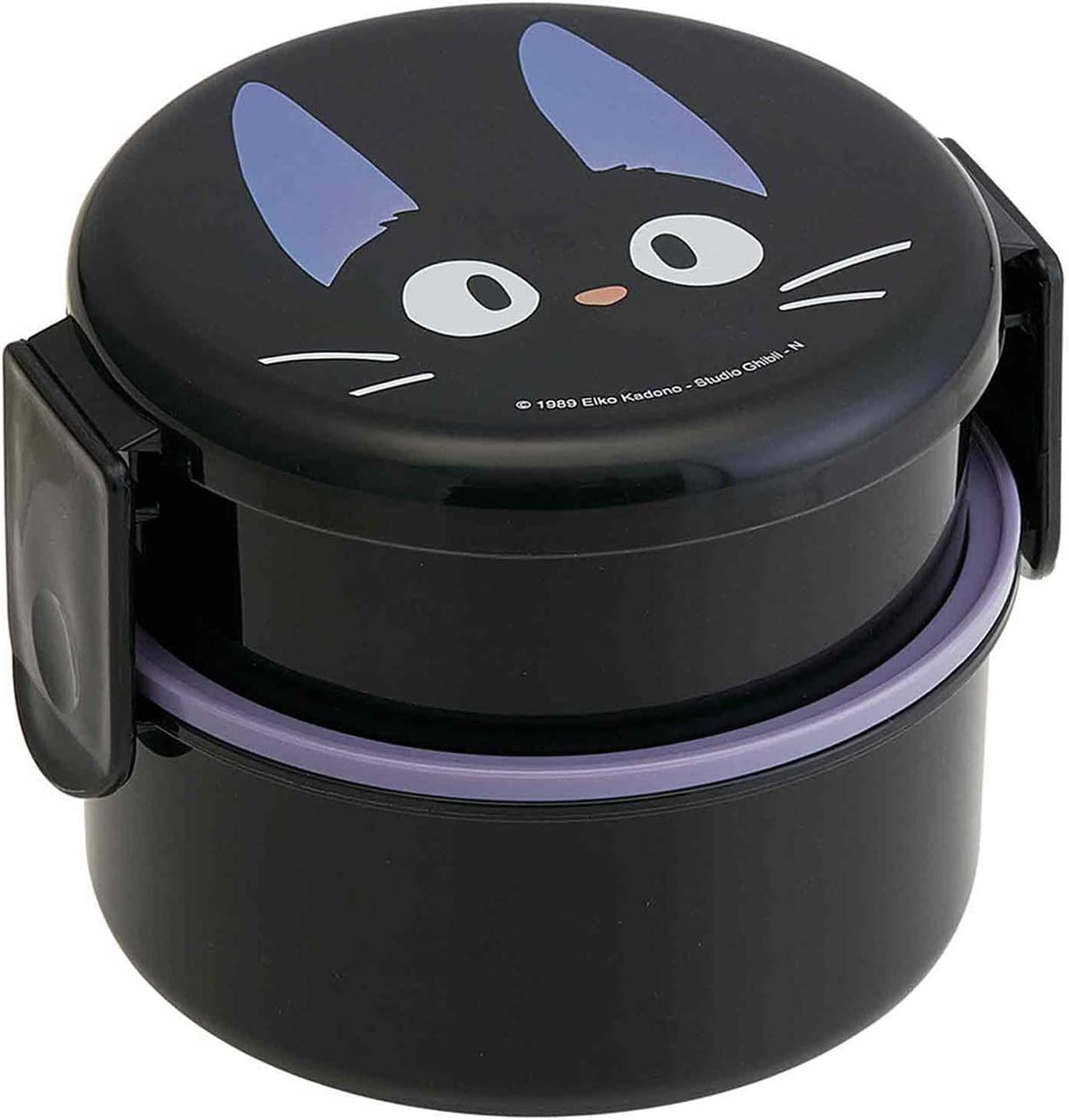 Skater ONWR1-A round Lunch Box with Fork, 16.9 Fl Oz (500 Ml), My Neighbor Totoro, Ghibli, Made in Japan