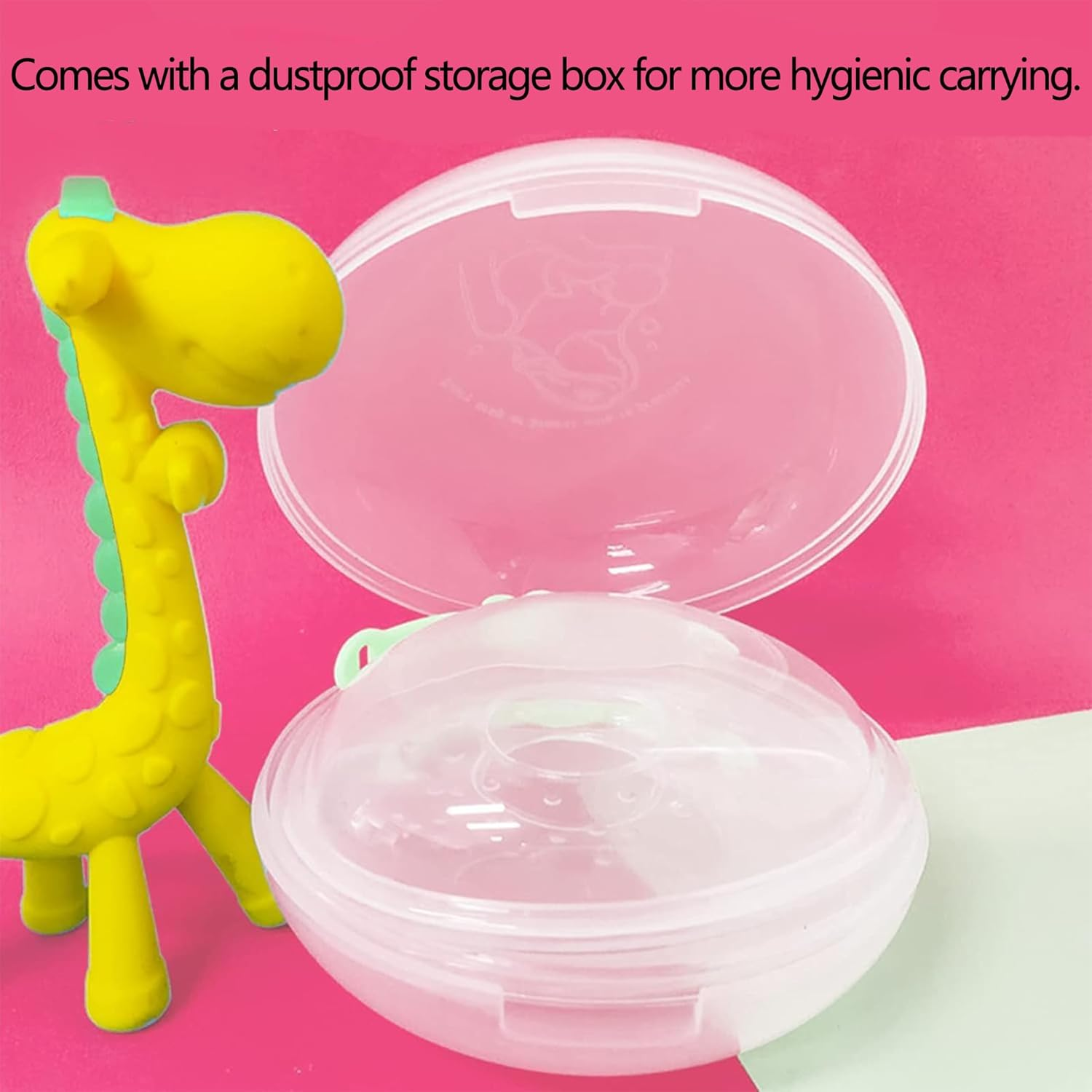 WADY 2Pack Milk Collector, Ladybug Milk Collector, Silicone Breast Milk Collector,Breast Shells Nursing Cup,Milk Collectors for Breastfeeding,Extra-Soft and Reusable Nipple Shells Protect Sore Nipples image number 2