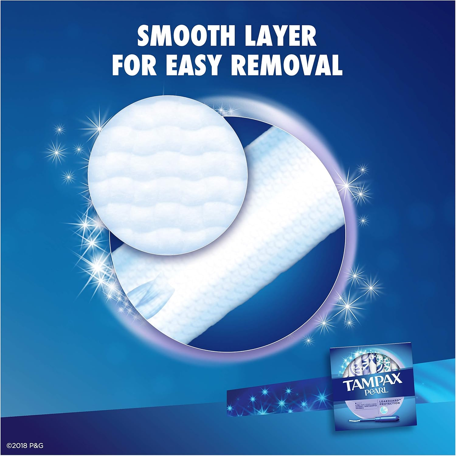 Tampax Pearl Plastic Tampons, Light Absorbency, Unscented, 36 Count (Pack of 2) (72 Total Count) (Packaging May Vary) image number 4