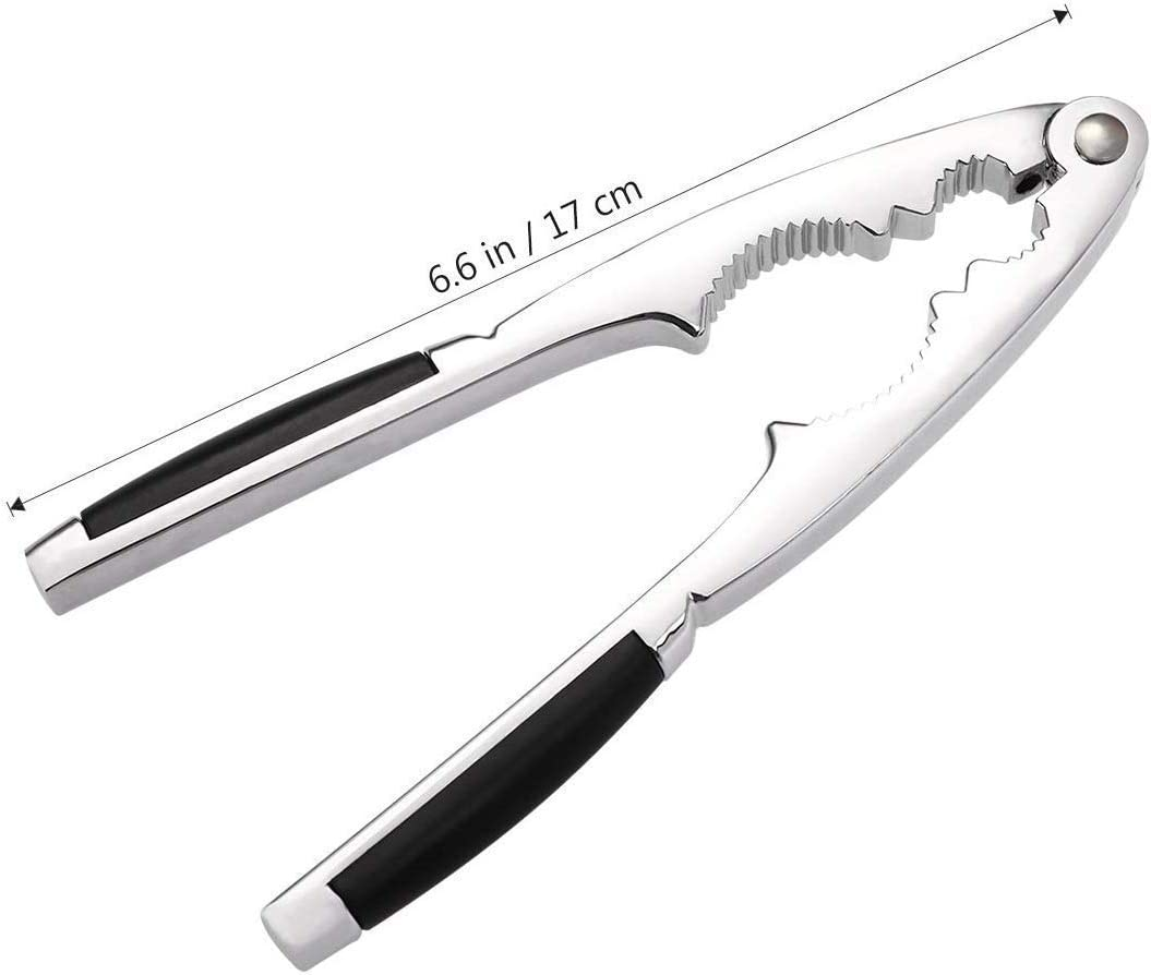 Nut Crackers Chestnut Opener Seafood Sheller Heavy Zinc Alloy Nutcracker Pecan Walnut Plier Clip Tool with Good Grips Kitchen Utensils