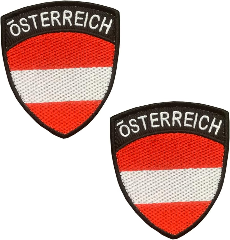 2 Pcs China Chinese Flag Patches, Tactical Embroidery CN Applique Emblem Military Patch with Hook and Loop Fastener for Hats Backpack Jackets Clothes Uniform Vest National Patch Collect