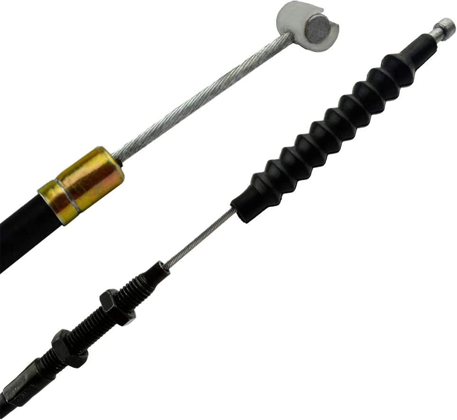 Motorcycle Universal Long Black Clutch Cable Wire Compatible with Yamaha XVS650 V-Star Custom 1998-2014/Drag Star XVS650/400 1997-2002 1996-2012 image number 5