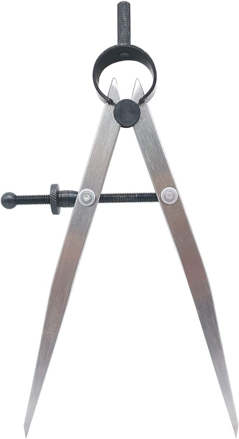 Chuangqi Leather Wing Divider, Adjustable Lockable Steel Compass (6 Inch) image number 2