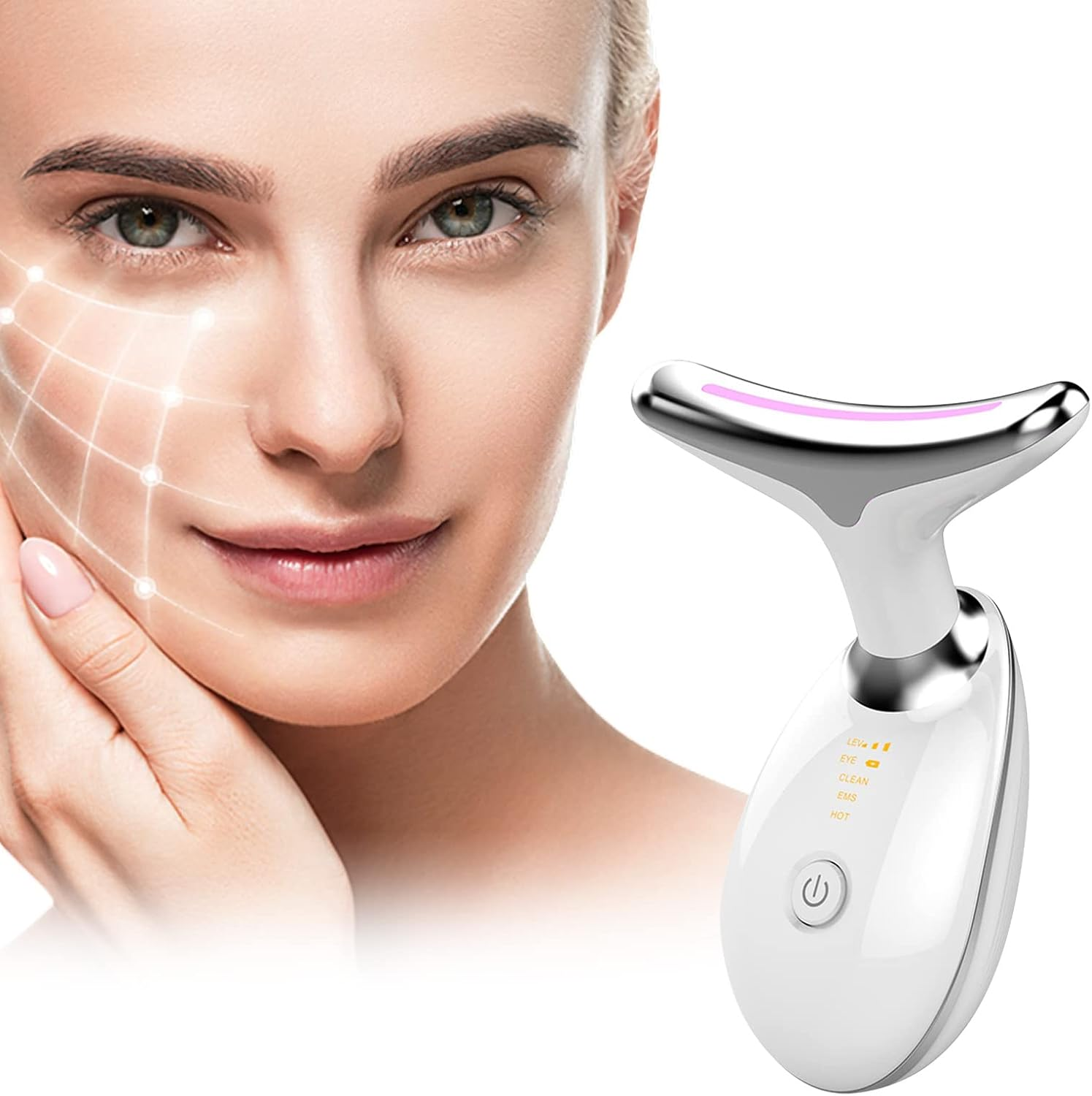 Skin Beauty Device for Face and Neck, 3 in 1 Portable Electric Face Massager image number 3