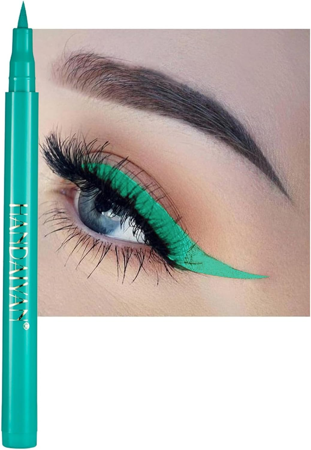 Coloured Eyeliner, Waterproof Liquid Eyeliner All Day Long-Lasting, Red Eye Liner Pen for Eye Makeup &ndash; Smooth, Smudge-Proof, Highly-Pigmentedd