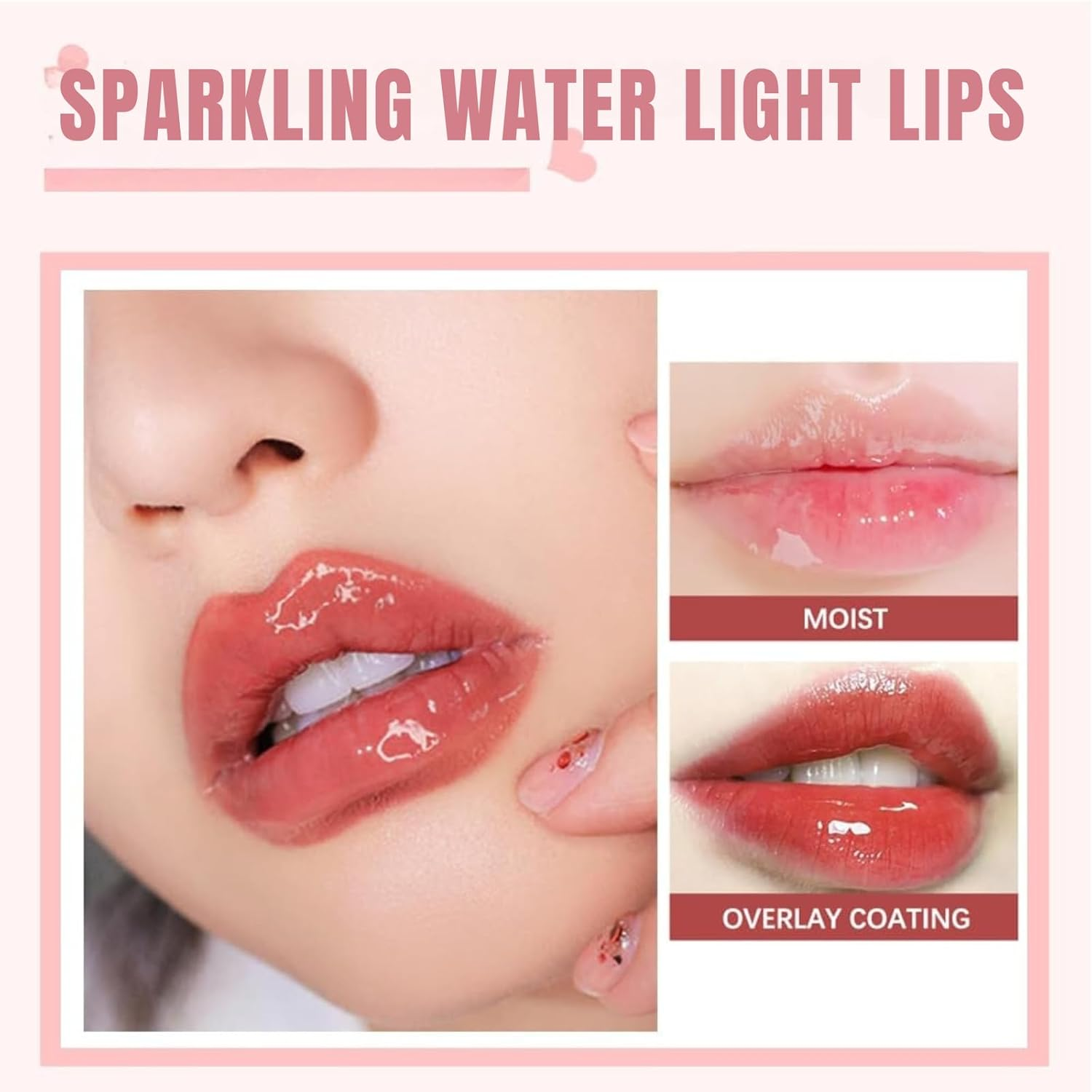 Lip Glow Oil, Plumping Lip Gloss, JOMWEN Non-Sticky Transparent Moisturizing Lip Balm, Natural Lip Plumper Gloss (012#ROSEWOOD) image number 2