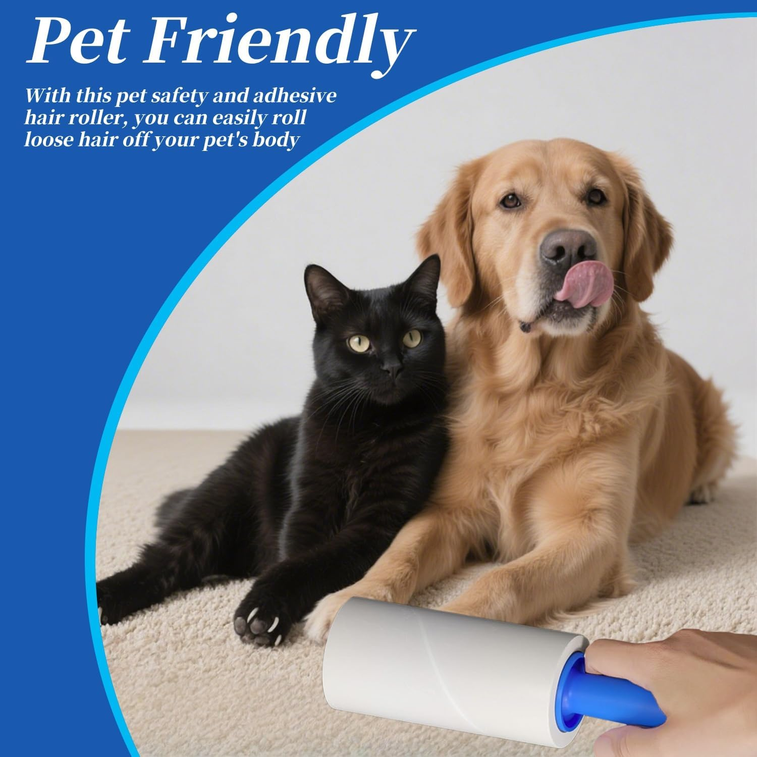 Bryzant Lint Rollers for Pet Hair Extra Sticky 800 Sheets Pet Hair Remover,Suitable for Clothes, Furniture, Carpet, Dog & Cat Removal (800 Sheets) image number 3