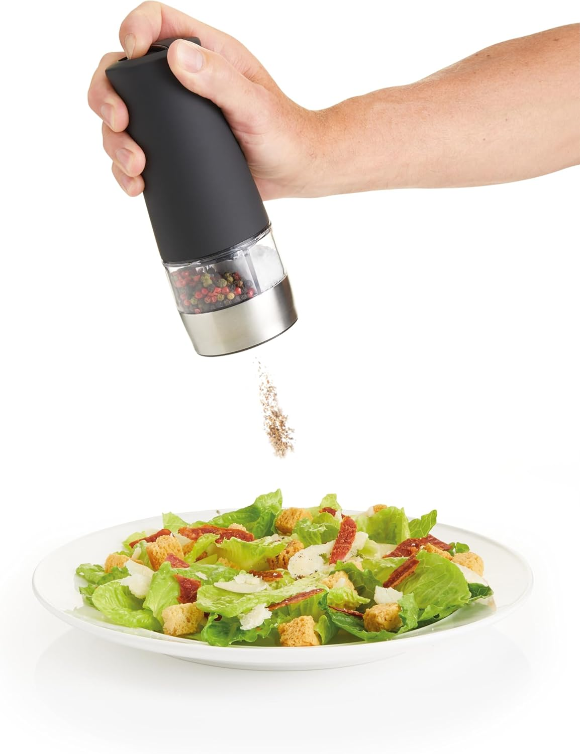 Mastercraft Electric Dual Salt & Pepper Mill 17Cm Gift Boxed image number 2