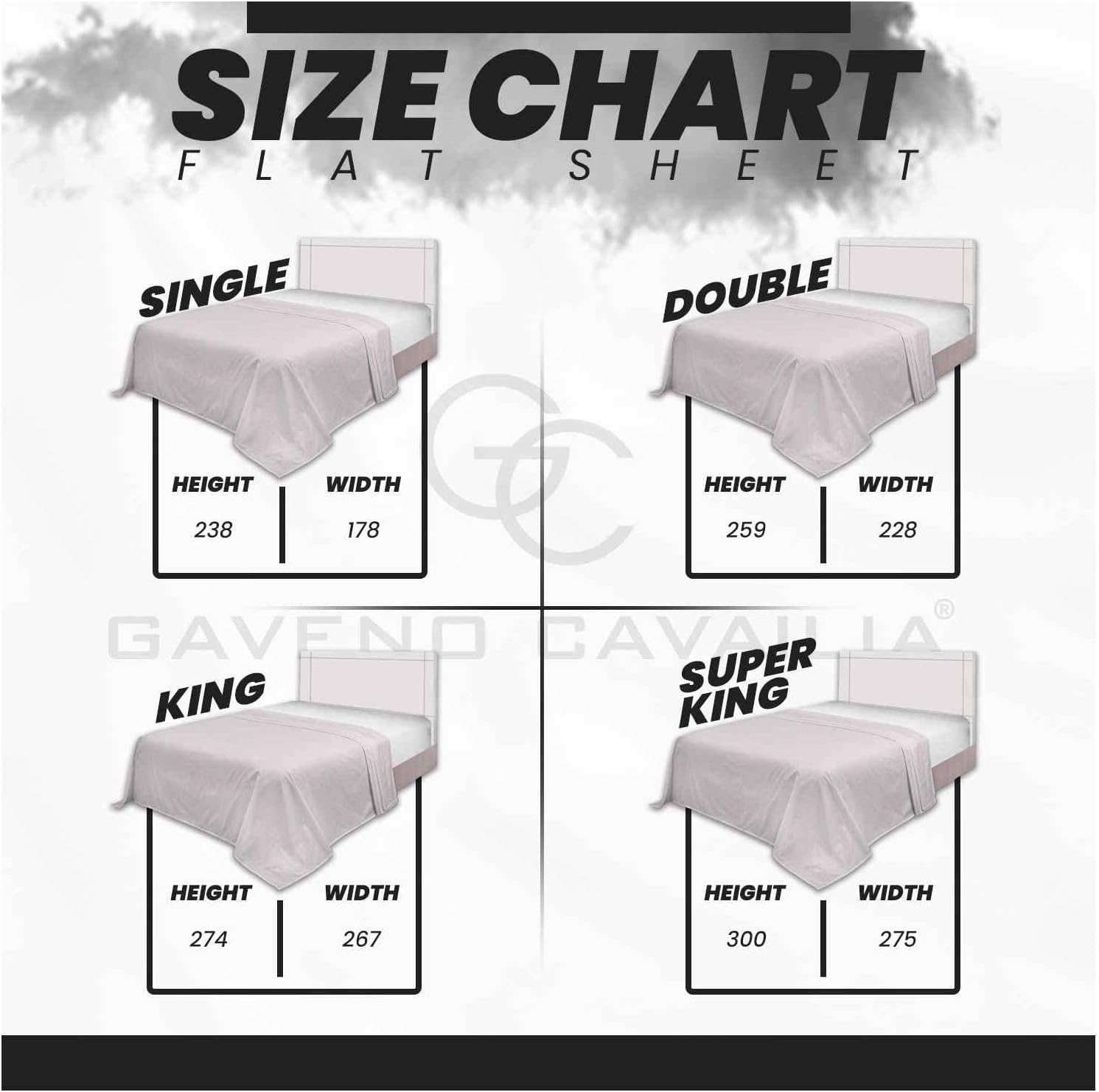 GC GAVENO CAVAILIA Premium Single Flat Sheet- Non Iron Luxury Bedding- Polycotton Easy Care Bed Sheet- Super Soft Bedding Linen Set image number 5