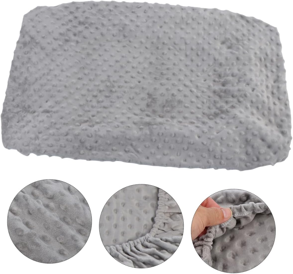 ERINGOGO Breathable Baby Changing Pad Cover Gray, Soft Diaper Change Mat Sheet Replacement for Infant Changing Tables, Washable Non-Padded Baby Cover for Newborns image number 5