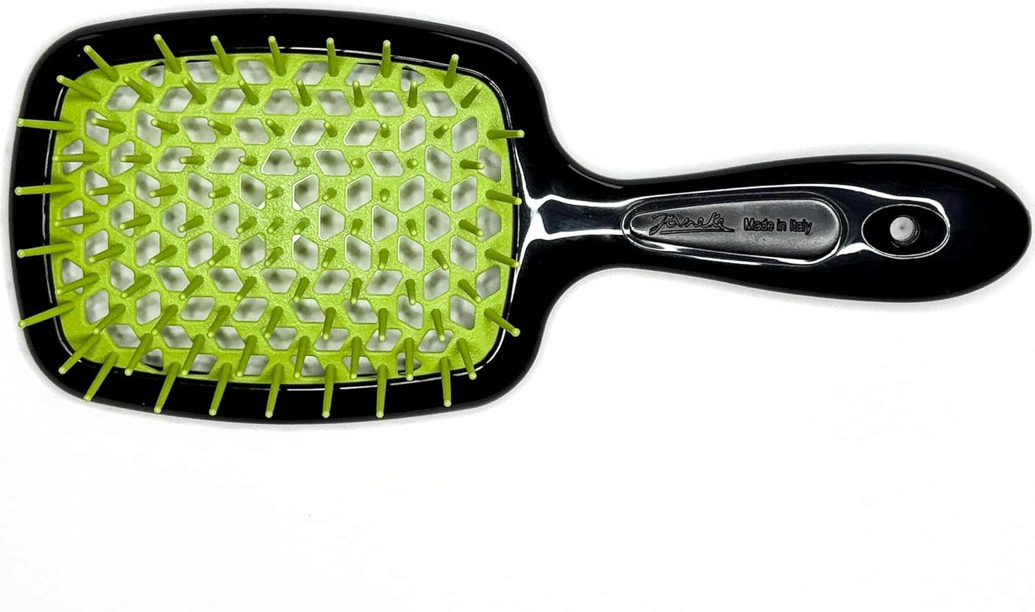 J&auml;neke Superbrush Black &ndash; Verde Green &ndash; Approx. 20.5 Cm Professional &ndash; Hair Brush Vent Brush Ideal for Detangling and Drying without Drying Out (71SP226 VER)