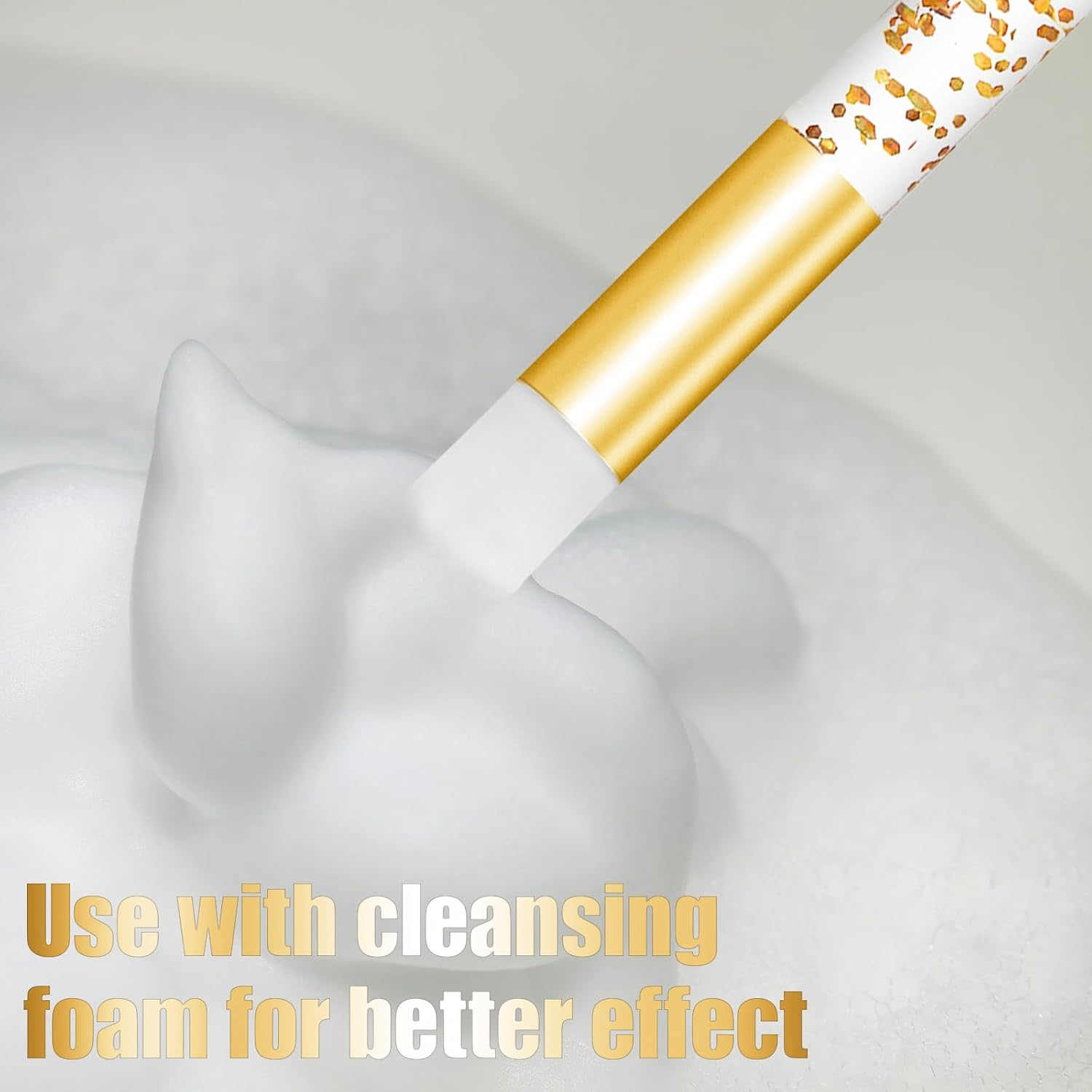 NILLOS Lash Shampoo Brushes, 10 PCS Eyelash Cleanser Brushes for Face, Eye, Nose Care (Colorful) image number 3