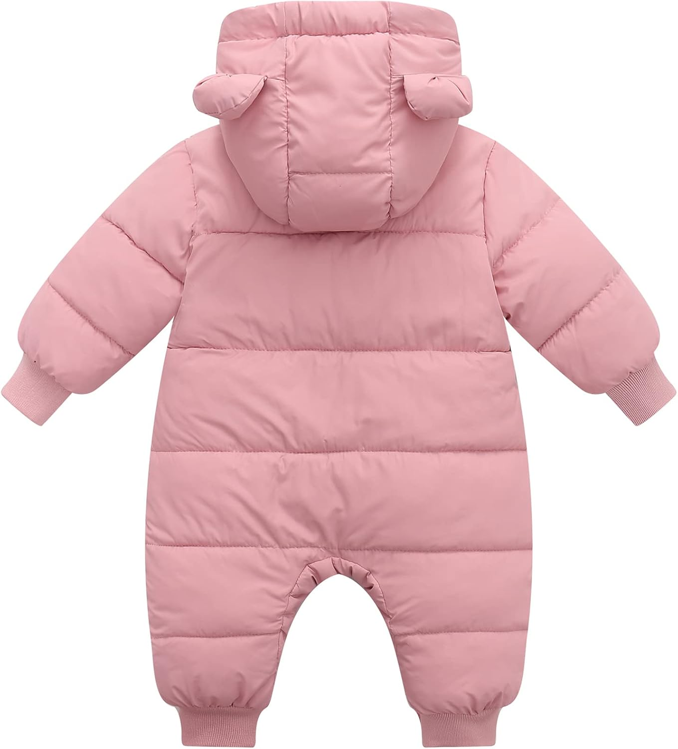 KEOYA Baby Snowsuit Infant Boys Girls Winter Warm Jumpsuit Thick Hooded Bodysuit One Piece Snow Wear Romper image number 3