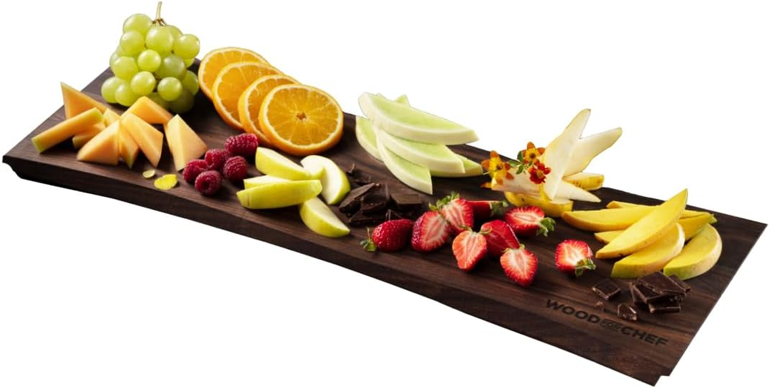 Live Edge Hardwood Charcuterie Board - Walnut Face Grain Charcuterie Board Serving Platter and Cutting Board - Combine Rustic Charm with Modern Elegance - 24X9X1 Inches image number 5