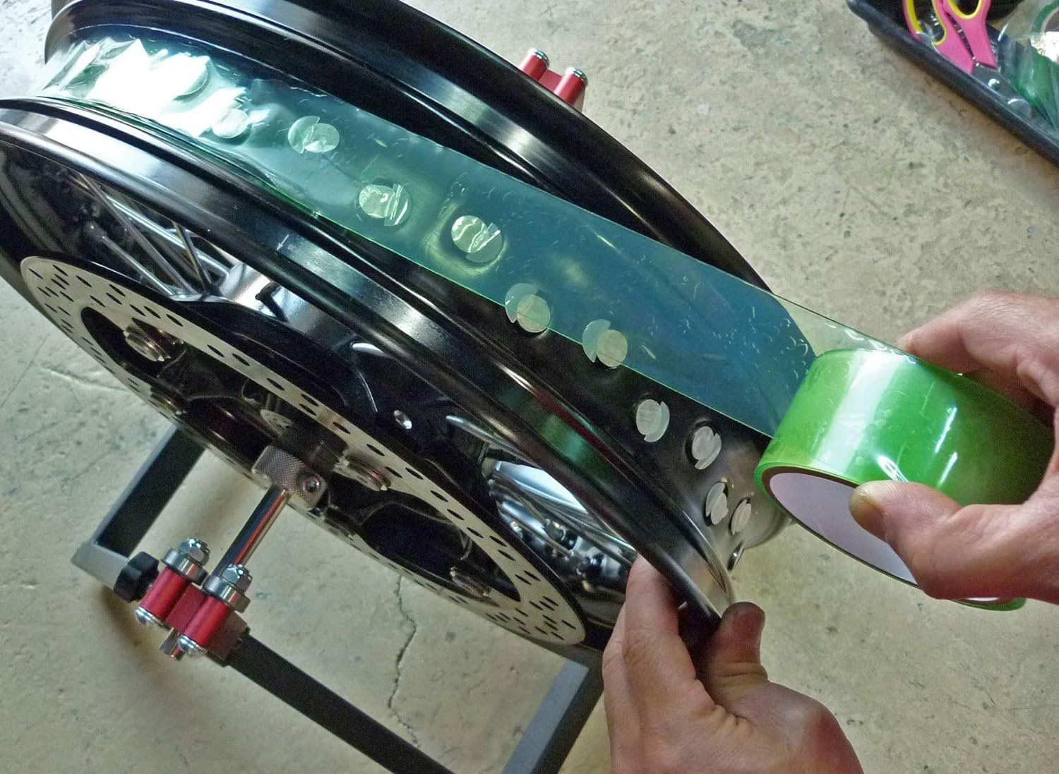 Outex CRF1000L Clear Tubeless Kit Africa Twin/Ktm 950 990 Adventure/Triumph New Tiger 800XC Front and Rear Set image number 5