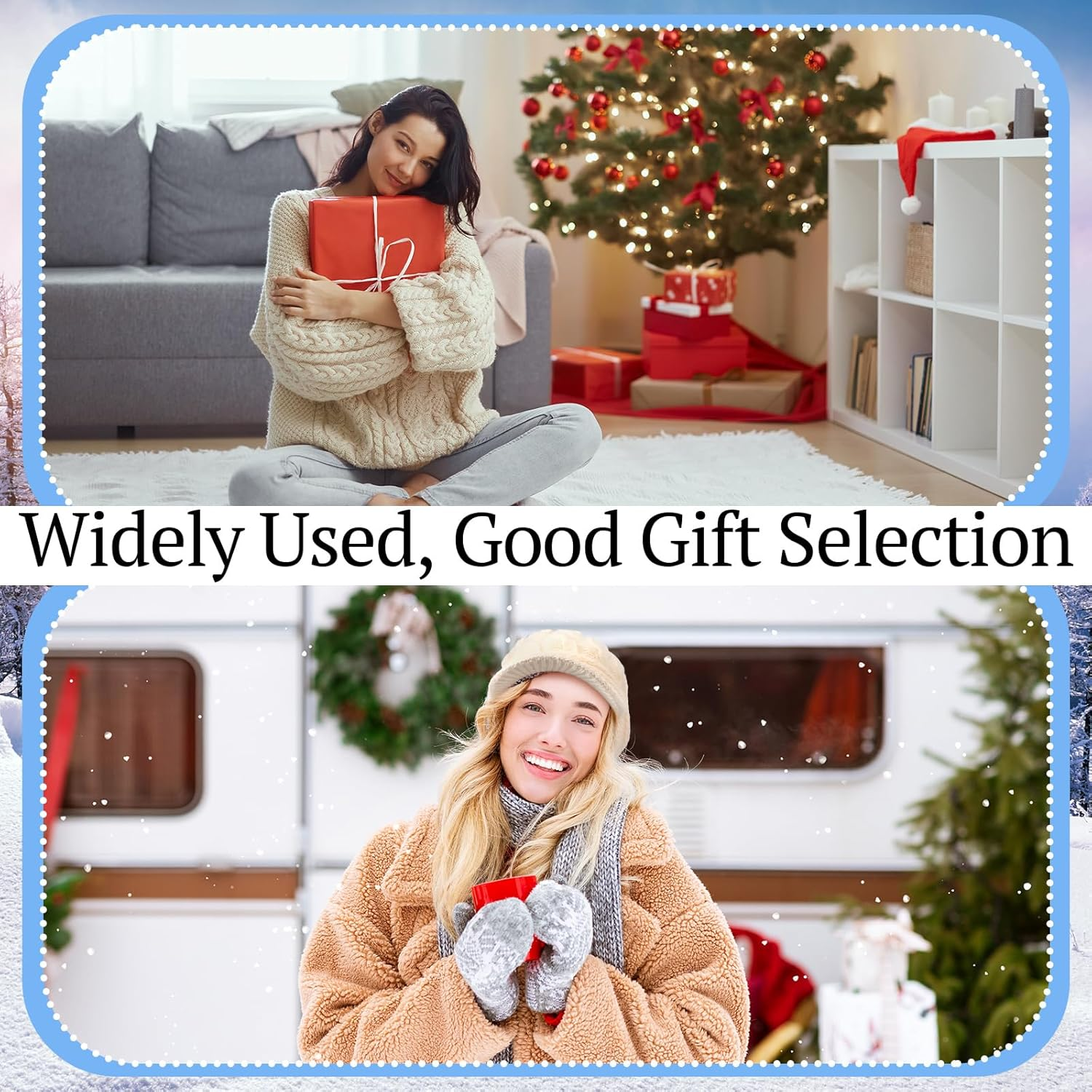 Jenaai Winter Beanie with Brim and Earflap for Woman Outdoor Warm Thermal Knitted Hat for Women Men Cold Weather Beige image number 5